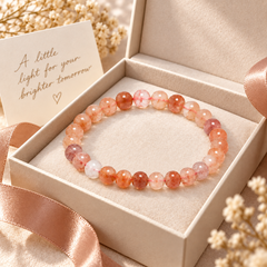 Aura Shield Red Hematoid Quartz Bracelet – gift packaging