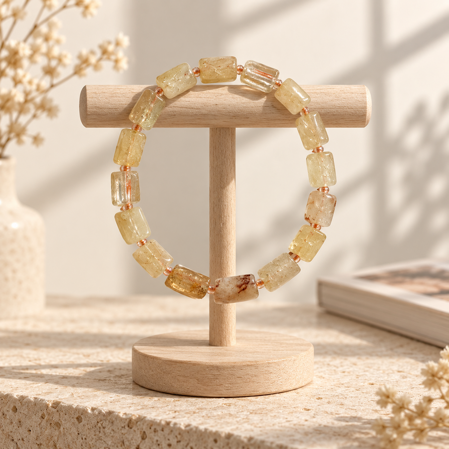 Celestial Red Hematoid Quartz Bracelet