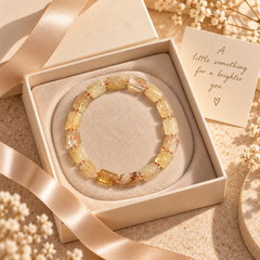 Celestial Red Hematoid Quartz Bracelet – lifestyle wearing