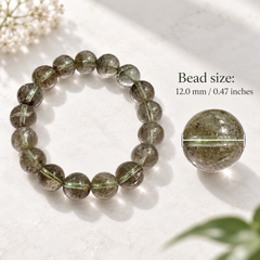 Celestial Green Phantom Quartz Bracelet – size guide